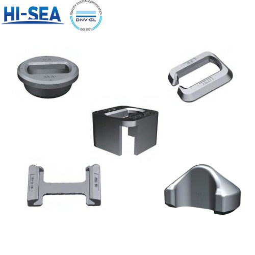 Forging process of container securing fittings